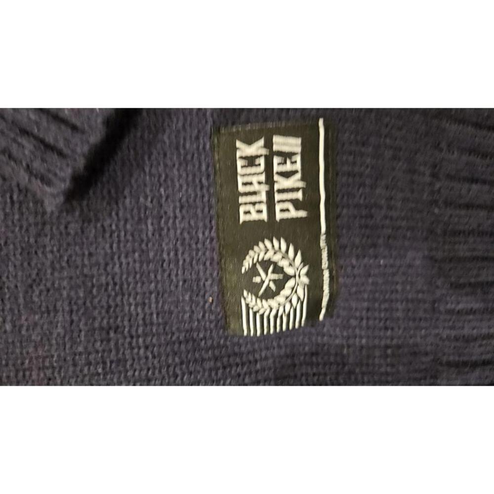 Black Pike Luxury Men's Crew Neck Sweater with USA Bear Size S - Picture 5 of 8